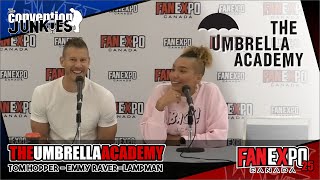 Umbrella Academy’s 1 amp 3  Tom Hopper amp Emmy RaverLampman  Fan Expo Canada 2019 [upl. by Legin]