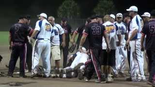 2013 USSSA B World Tournament  bench clearing brawl [upl. by Aynotal]