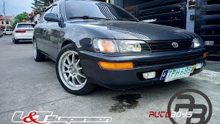 Toyota Corolla Bigbody on LampT lowering springs by Autoboys [upl. by Ainadi56]