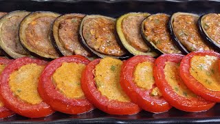 Take the eggplant and tomato and prepare the most delicious appetizer [upl. by Ztnahc]