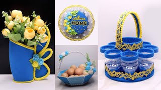 4 Recycle Plastic Bottles Easy Projects  Best out of Waste bottle craft easy  Ide kreatif botol [upl. by Leamiba]