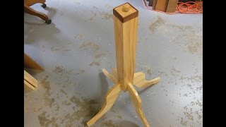 Make A Fancy Wooden Pedestal [upl. by Ellehsram]