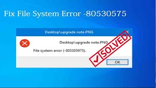 Fix File System Error 805305975 [upl. by Deland]