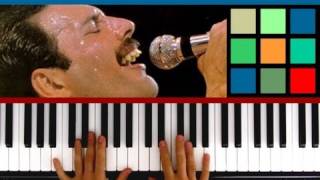 How To Play quotBohemian Rhapsodyquot Piano Tutorial  Sheet Music Queen Part 2 [upl. by Lamrouex785]