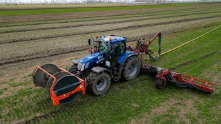 🌱🌱 Drijfmest uitrijden  uien planten  land roteren  Proeftuin Van Pallandtpolder  onions [upl. by Ros30]