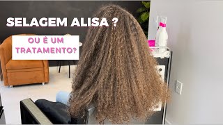 PASSEI 5 HORAS PRA CONSEGUIR ALISAR ESSE CABELO  SELAGEM SEM FORMOL EM UM CABELO MUITO CACHEADO [upl. by Horne]