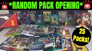 RANDOM PACK OPENING With 25 Football Hobby amp Retail Packs Prizm Select Mosaic amp More [upl. by Anilra]