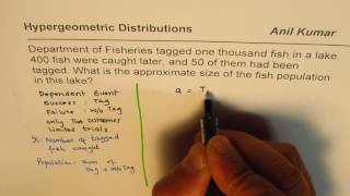 Expected Value in Hypergeometric Distribution for Fish Tag Population [upl. by Anauj453]