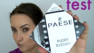 Pierwsze wrażenie  test na żywo  PAESE Puder ryżowy recenzja [upl. by Dermott917]