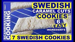 How To Make Swedish Caramel Cut Cookies 🍪 Kolasnittar  Easy Homemade Recipe To Bake [upl. by Biebel]