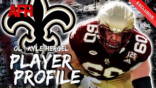 EXCLUSIVE Saints UDFA Boston College OL Kyle Hergel  New Orleans Saints Roster News [upl. by Notterb]