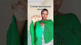 crochet bell sleeved shrug fashionforyoutrendingshortscrochetshrugcrochetfashionfyp [upl. by Ahseiym]