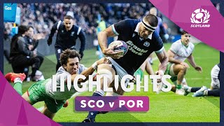 HIGHLIGHTS  Scotland v Portugal  The Famous Grouse Nations Series [upl. by Meggi264]