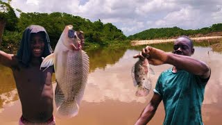 Rod line Fishing Jamaica lifestyle 🇯🇲🇯🇲🐟🐟 fishing hunting food [upl. by Sewellyn]