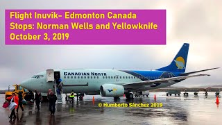 Flight Inuvik  Edmonton Canadian North [upl. by Ettenawtna851]