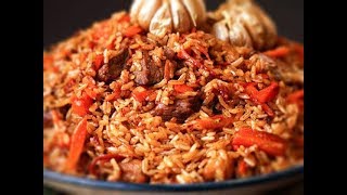 Плов Узбекский плов с бараниной на природе  plov asian rice [upl. by Macknair]