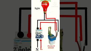 photocell wiring diagram shortvideo electrician youtubeshort viral [upl. by Ultan927]