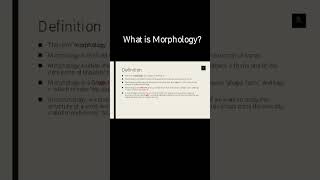 define morphology morphology shorts literature [upl. by Benjamen475]