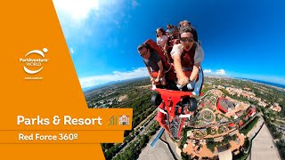 Red Force la montaña rusa más alta y rápida de Europa en 360º [upl. by Tsenre]