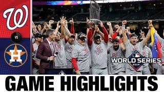 Nationals win 1st World Series with Game 7 comeback win  AstrosNationals MLB Highlights [upl. by Otirecul]