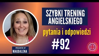 Szybki Trening Angielskiego A1A2  Pytania I Odpowiedzi  meeting 92 [upl. by Yhotmit192]