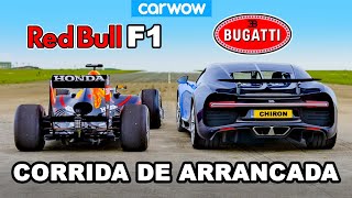 Bugatti Chiron vs Carro de F1 da Red Bull CORRIDA DE ARRANCADA [upl. by Kurzawa]