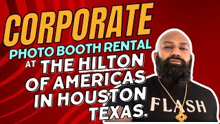 Corporate photo booth rental at the Hilton of Americas in Houston Texas [upl. by Arabela]