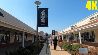 4K Walk in Massachusetts  Wrentham Village Premium Outlets [upl. by Alrad]