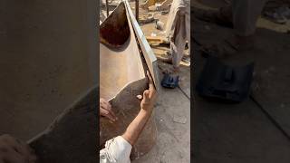 Simple ideas for bucket edge plate lavel with stick welding work shorts welding [upl. by Sylado]