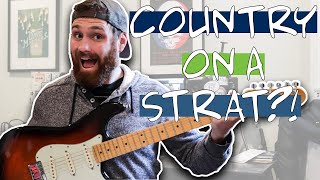 Telecaster Sound From A Stratocaster  COUNTRY ON A STRAT [upl. by Refinnej]