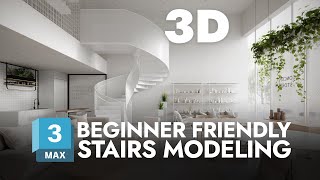 Modeling Stairs in 3ds Max StepbyStep Beginner Friendly Tutorial [upl. by Ynnohj814]