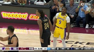 Cavs fans ELATED as Bronny James checks in for the Lakers  NBA on ESPN [upl. by Solrac]