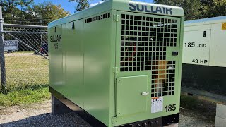 Heavy Duty Air Compressor SULLAIR 185 Stationary [upl. by Dorian]