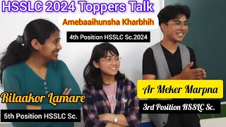 HSSLC 2024 Science Toppers interact with their Juniors in St Anthonys Hr Sec School Shillong [upl. by Yzeerb57]