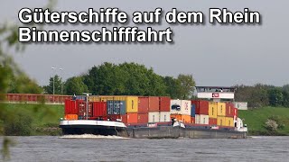 Frachtschiffe auf dem Rhein  Binnenschifffahrt  Frachtschiffe [upl. by Nywde]