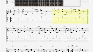 Cat Stevens Moonshadow GUITAR TAB [upl. by Dlonyar]