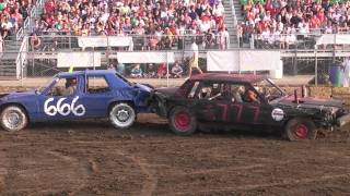 2011 McLean County Fair Demo Derby Heat 1 [upl. by Doane]