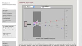 Simulation Animation  lexpérience de Stern et Gerlach précession de Larmor CCP Physique 2016 [upl. by Nalyad215]