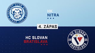 4zápas finále HK Nitra  HC Slovan Bratislava HIGHLIGHTS [upl. by Arahsak]