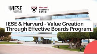 IESE Value Creation Through Effective Boards [upl. by Yaner]