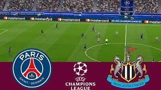 PSG 1 vs 1 Newcastle United 2324  VideoGame Simulation pes 2021 [upl. by Ahseret783]