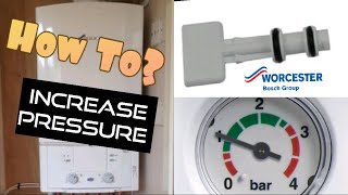 How to top Worcester Bosch water pressure with key  Low water pressure on Worcester Greenstar i [upl. by Paulson]