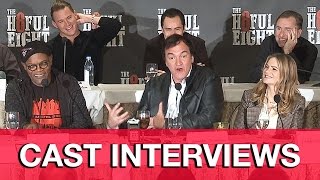 THE HATEFUL EIGHT Cast Interviews  Quentin Tarantino Channing Tatum Samuel L Jackson [upl. by Ytirev475]