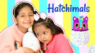 Anantya amp Anaya UNBOXING The HATCHIMALS Hatchibabies   MyMissAnand Toys Review ToyStars [upl. by Hamburger896]