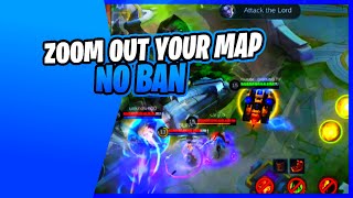 ZOOM OUT YOUR MAP and Map Hack in Mobile Legends  No Ban [upl. by Kelula]