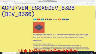 ACPI\VENESSXampDEV8326 DEV8336 Drivers  Everest Semiconductor ESAuDriver sound Driver download [upl. by Sheff451]