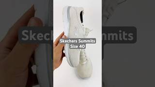 Skechers Summits White Sneaker Shoes Size 40  12980W WSL skechers prelovedtreasures usedshoes [upl. by Ahswat]