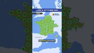 Météo du Lundi 16 au Mercredi 18 Septembre 2024 [upl. by Eilzel]