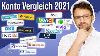 Girokonto Vergleich 2021  Wer hat das beste kostenfreie Girokonto [upl. by Schenck]