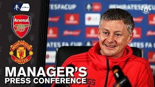 Managers Press Conference  Arsenal v Manchester United  Ole Gunnar Solskjaer [upl. by Kantor]